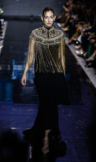Penelope Jeweled Embroidered Cape